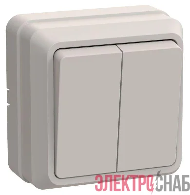 Выключатель 2-кл. ОП Октава 10А IP20 ВС20-2-0-ОКм крем. GENERICA EVO20-K33-10-DC