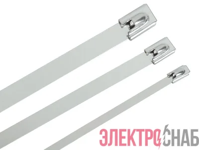 Хомут стальной ХСт 4.6х200мм (уп.100шт) IEK UHS10-D046-200-100