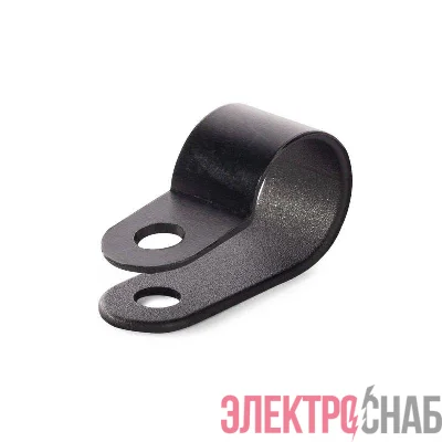 Скоба СНК 12 пластик. черн. (уп.100шт) Fortisflex 103931