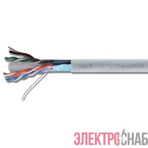 Кабель FTP 1х2х24AWG кат.5е медь бухта (м) Rexant 01-0120