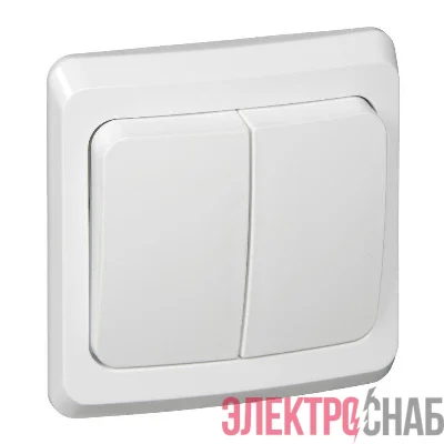 Выключатель 2-кл. СП Этюд 10А IP20 бел. SE BC10-002B