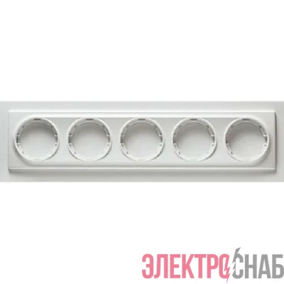 Рамка 5-м Florence бел. 1E52501300 OneKeyElectro 2172786