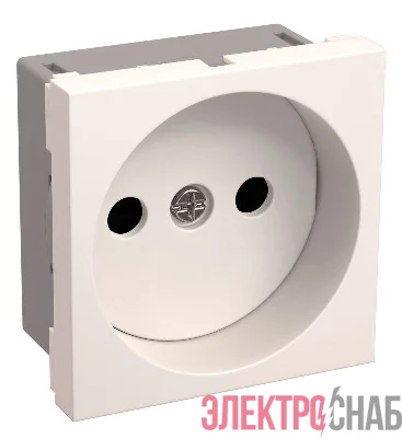 Розетка 1-м 2мод. РКС-20-20-П-К 10А IP20 45х45 без заземл. бел. PRIMER IEK CKK-40D-RSB2-K01-K