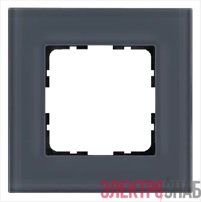 Рамка 1-м G-Glass стекло маренго Jasmart G1001GC