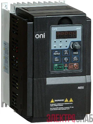 Преобразователь частоты A650 380В 3Ф 7.5кВт 17А C1667:C13885ONI A650-33E075T