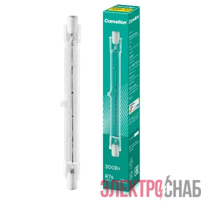 Лампа галогенная J118 300Вт линейная R7s 3000К 240В лин. 118мм Camelion 2936