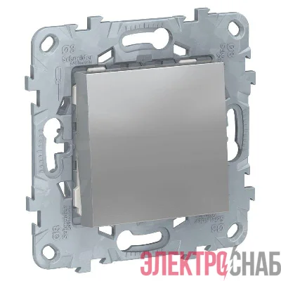 Выключатель 1-кл. UNICA NEW (сх.1) 10AX 250В алюм. SchE NU520130