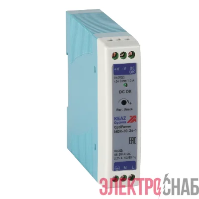 Блок питания OptiPower MDR-20-24-1 КЭАЗ 284539