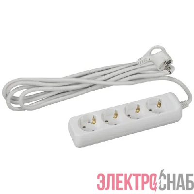 Удлинитель 4х5м с заземл. 16А IP20 U-4e-5m-3х1 ПВС 3х1 Эра Б0028375
