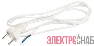 Шнур для бра 1.8м ШВВП 2х0.75 бел. UX-ШВВП-2x0.75-1.8m-W ЭРА Б0051341
