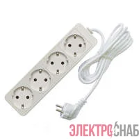 Удлинитель 4х10м с заземл. 10А IP20 2.2кВт ПВС Союз 481S-9410
