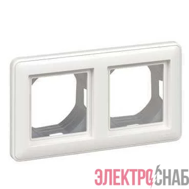 Рамка 2-м W59 Aqua IP44 горизонт. бел. SE KD-2B-18