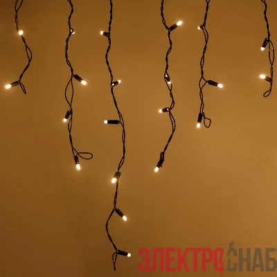 Гирлянда ARD-ICICLE-CLASSIC-5000x500-BLACK-160LED-STD Warm (230В 10Вт IP65) Ardecoled 042668