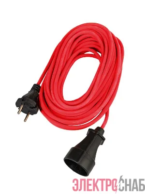 Удлинитель-шнур 1х10м 10А 220В 2200Вт ПВС 2х0.75 УХ10 Россия КОСМОС YSHKsm10m-1g(10A)S