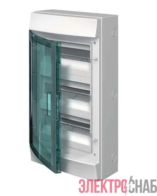 Бокс настенный 36М прозр. дверь (3 ряда) Mistral65 (с клемм) ABB 1SLM006501A1206