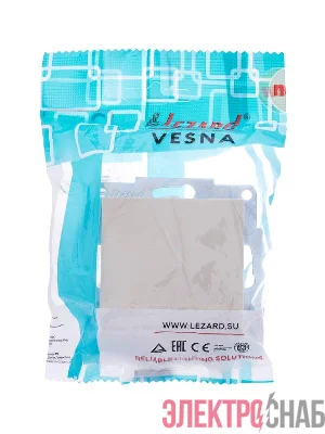 Выключатель 1-кл. СП Vesna механизм крем. LEZARD 742-0388-100
