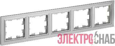 Рамка 5-м BRITE РУ-5-БрА алюм. IEK BR-M52-K47