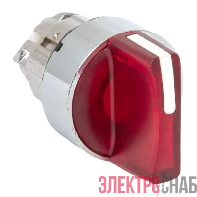 Механизм переключателя исполнительный ХB4 красн. на 2 положения возвратный без фиксации с подсветкой с короткой ручкой PROxima EKF XB4BD2L-R