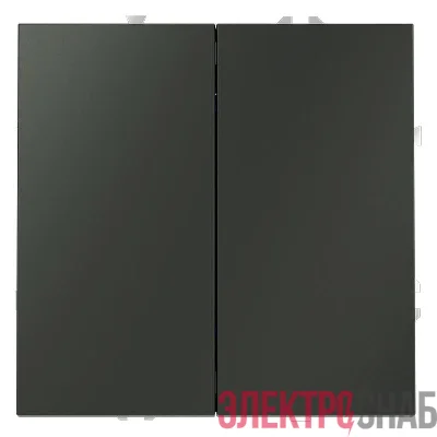 Выключатель 2-кл. СП S70 10А с самовозвратом механизм титан Voltum VLS020606