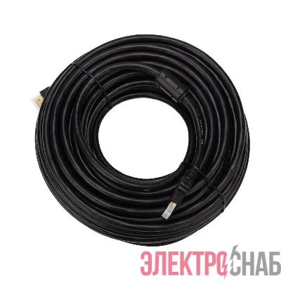 Шнур HDMI-HDMI gold 20м с фильтрами (РЕ bag) PROCONNECT 17-6210-6