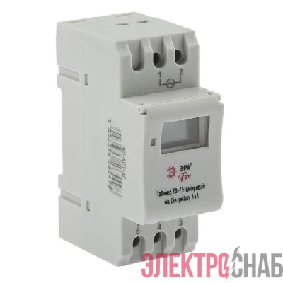 Таймер PRO NO-903-40 ТЭ-15 цифровой на Din-рейку 16А Эра Б0050656