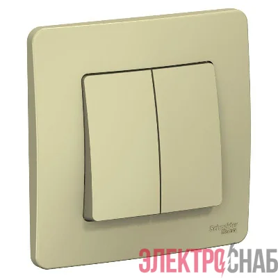Выключатель 2-кл. СП Blanca 10А IP20 (сх. 5) 250В беж. SE BLNVS010507