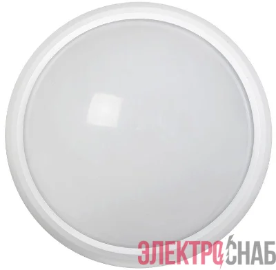 Светильник светодиодный ДПО 5110 8Вт 6500К IP65 круг бел. IEK LDPO0-5110-08-6500-K01