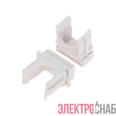 Держатель для труб (клипса) d16мм бел. (уп.100шт) Rexant 28-0116-6