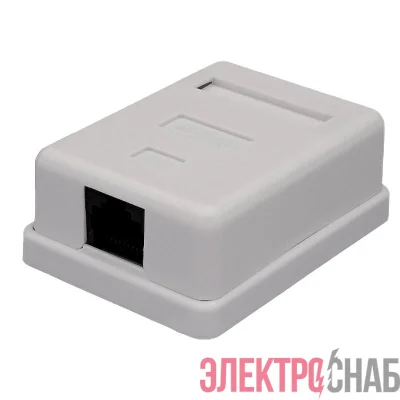 Розетка компьютерная 8P8C RJ-45 UTP кат.6 1 порт (DIY) SUPRLAN 10-0355-1
