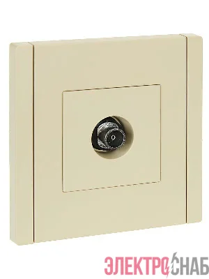 Розетка TV оконечная FORTE&PIANO FP428 ваниль IEK FP-A10-O-K10