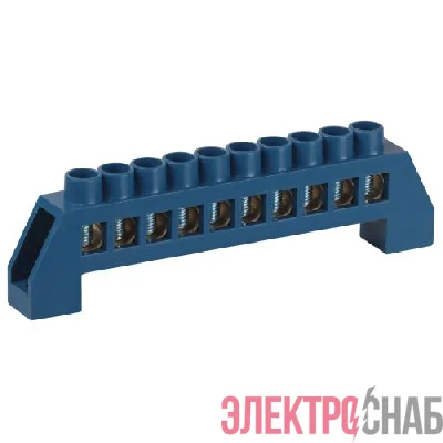 Шина N ноль в изоляторе ШНИ-8х12-10-Д син. NO-224-64 Эра Б0062921