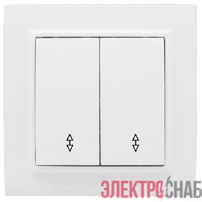 Переключатель проходной 2-кл. СП Минск 10А IP20 бел. Basic EKF ERV10-027-10