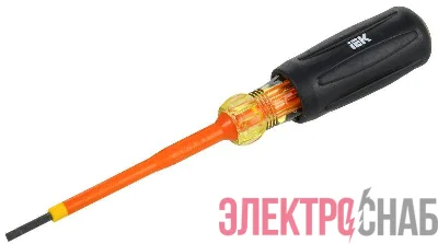 Отвертка диэлектрическая SL2.5х75 Т3 ARMA2L 5 IEK A2L5-SC30-T3-SL-25-075