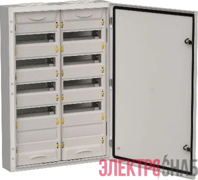 Корпус ЩРн-120 (2х60) TITAN 5 835х570х140 IP54 метал. сер. IEK TI5-50-N-2X060-54-7035