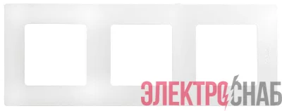 Рамка 3-м Etika бел. Leg 672503