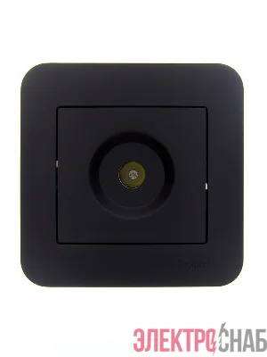 Розетка телевизионная оконечная TV СП ASTI IP20 в сборе черн. бархат LEZARD 7081-4242-130