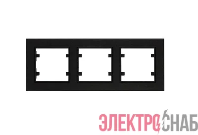 Рамка тройная горизонтальная Karea черн. Makel 56054703