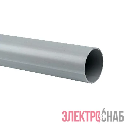 Труба гладкая ПВХ жесткая d50мм сер. (дл.3м) PROxima EKF trg-50-3n