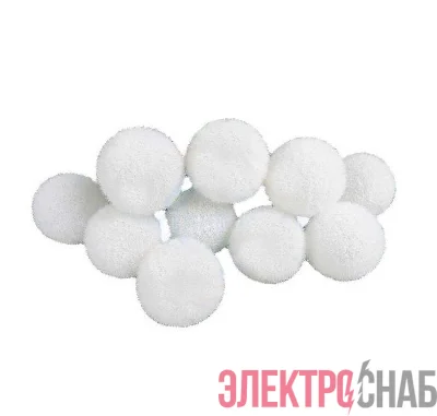 Гирлянда &"Шарики-снежинки&" (батарейки 3хAA в компл.) 3м 10LED бел. прозр. про