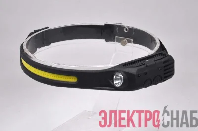 Фонарь аккумуляторный налобный GFL411 7Вт 330лм Li-ion 800мА.ч LED GAUSS GF411