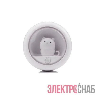 Светильник светодиодный TS8-CAT-SENS 1Вт 6500К IP22 ночник аккумулятор 400мА.ч датчик движения магнитное крепление с клеевым слоем JazzWay 5062016