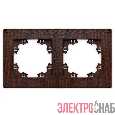 Рамка 2-м Афина фактурная универс. венге Universal A10044-V