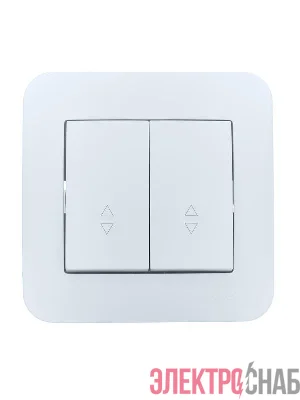 Переключатель проходной 2-кл.СП ASTI 10А IP20 в сборе бел. LEZARD 7081-0202-106