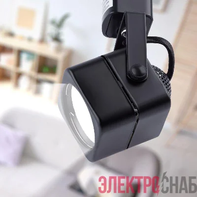 Светильник трековый TR10-GU10 MR16 1ф BK черн. Эра Б0044262