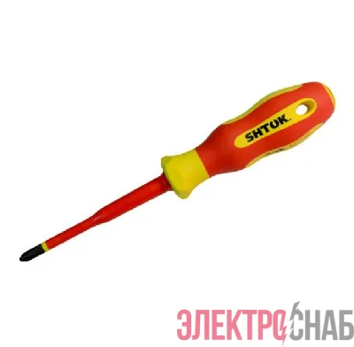Отвертка диэлектрическая Ph2х100мм SHTOK 09320