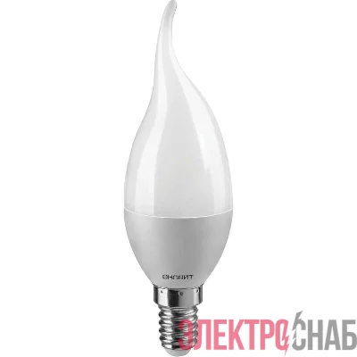 Лампа светодиодная 61 198 OLL-FC37-8-230-4K-E14-FR 8Вт свеча на ветру 4000К нейтр. бел. E14 600лм 220-240В ОНЛАЙТ 61198