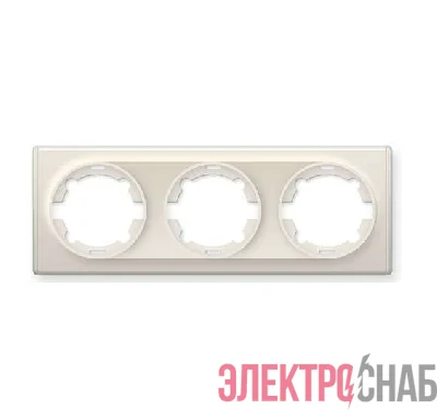 Рамка 3-м Florence беж. 1E52301301 OneKeyElectro 2172807