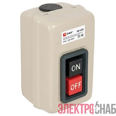 Выключатель кнопочный с блокировкой ВКИ-230 3п 16А IP40  PROxima EKF vki-230