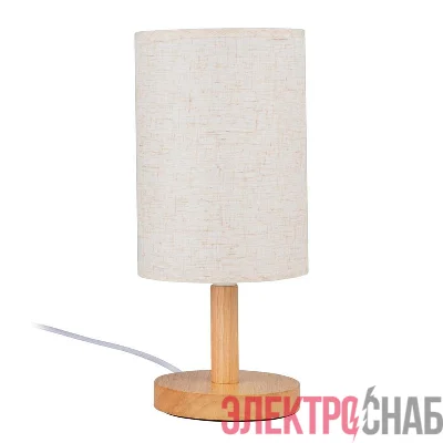 Светильник настольный JH1-01-iv 1х60Вт E27 (основа: натуральное дерево) IP20 JazzWay 5058231