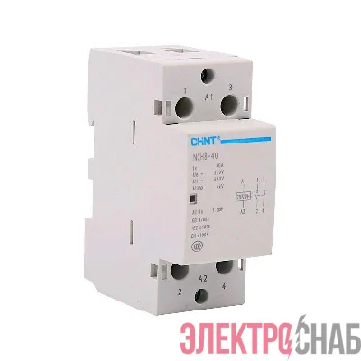 Контактор модульный NCH8-40/11 40А 1НЗ+1НО AC 220/230В 50Гц (R) CHINT 256083